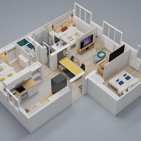 Bienvenue Chez Ed Apartment Villeurbanne Bagian luar foto