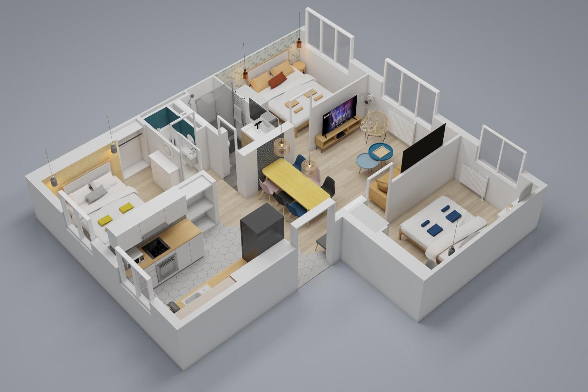Bienvenue Chez Ed Apartment Villeurbanne Bagian luar foto